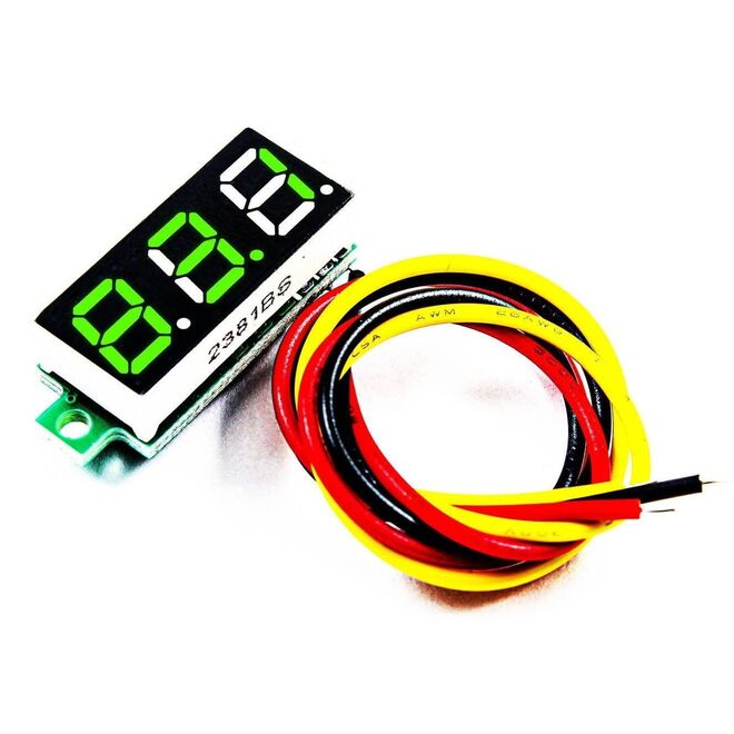 0.28inch 0-100V/DC 3-Wire Mini Digital Voltmeter - 1