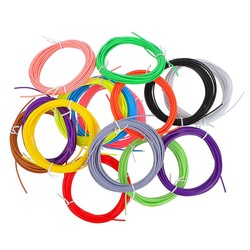 10 Different Mixed Color PCL Filament - 3m - 2
