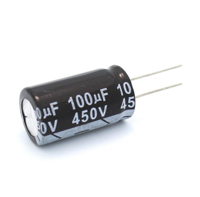 100uF 450v Electrolytic Capacitor - 1