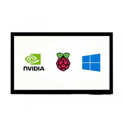 Raspberry Pi - Jetson Nano - 10.1inch Capacitive Touchscreen LCD (E) Display Module for PC - 1024×600 Pixel HDMI - IPS Fully Laminated Display - 2