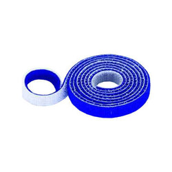 10mm Wide Velcro (loops & hooks integrated) 1 Meter Blue 