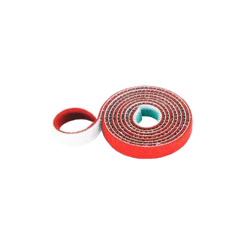 10mm Wide Velcro (loops & hooks integrated) 1 Meter - Red - 1
