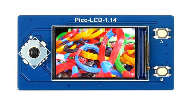 1.14inch LCD Ekran Modülü - (65K Colors, 240x135, SPI) - Raspberry Pi Pico - 3