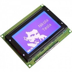 128x64 Grafik LCD, Mavi Üzerine Beyaz - 2