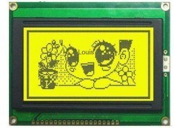 128x64 Grafik LCD, Yeşil Üzerine Siyah - 2