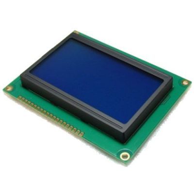 128x64 Graphic LCD, White Over Blue - TG12864B-02WA0 - 1