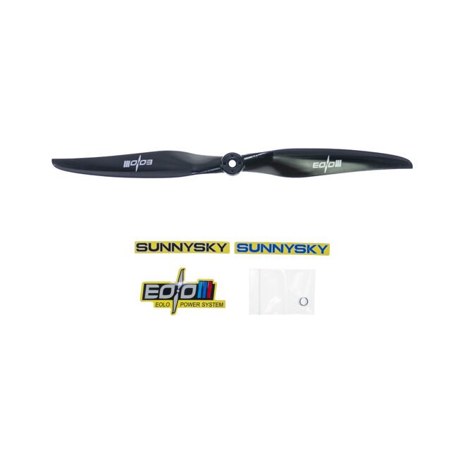 12x6.5 Black Drone Propeller (Single) - 3