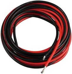 16 AWG 1 Metre Siyah ve Kırmızı Silikon Kablo 