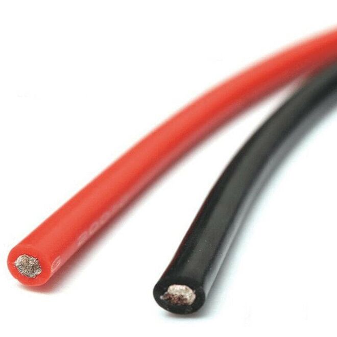 16 AWG 1 Metre Siyah ve Kırmızı Silikon Kablo - 2