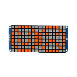 16x8 1.2" I2C LED Matrix (Bright Orange) - 1