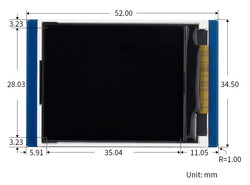 1.8 inch LCD Display Module for Raspberry Pi Pico, 65K Colors, 160×128, SPI - 2