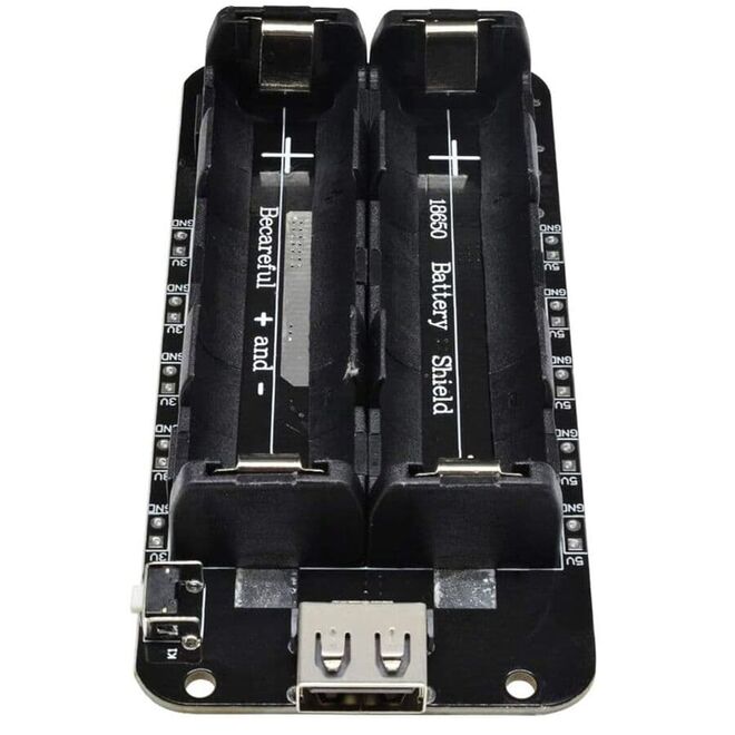 2-Way Switched 18650 Lithium Battery Holder V8 Micro USB - 2