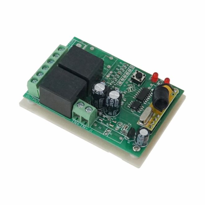 2 Channel 433 MHz Wireless RF Relay Board with Receiver - in Box - 1