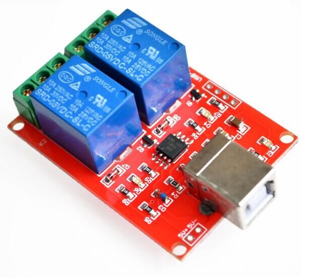 2 Channel 5 V Relay Module - USB Interface - 2