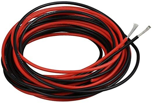 20 AWG 1 Metre Siyah ve Kırmızı Silikon Kablo - 1