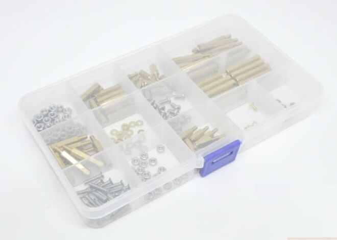 200 Pieces Screw Set - Boxed with Compartment - 2