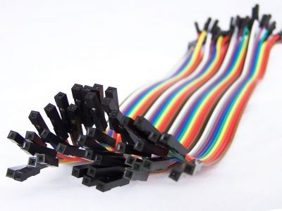 20cm 40 Pin F-F Jumper Wires - 1