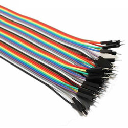20cm 40 Pin M-M Jumper Wires - 1