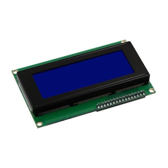 20x4 LCD Display - Blue Display with I2C Solder - 2