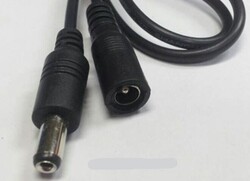 2.1mm female/male barrel jack extension cable - 1m - 2