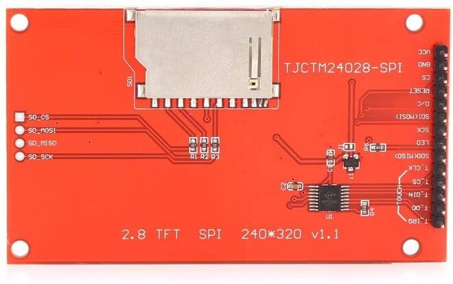 2.4inch SPI Touch Screen Module - TFT Interface 240x320 Pixels - 3