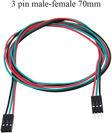 3 Pin Male-Female Jumper Cable 70cm - 4
