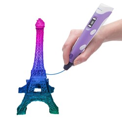 3D Pen V2 Purple Color (Colored Filament Set with Gift) - 3