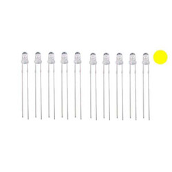 3mm Transparent Yellow Led Package - 10 
