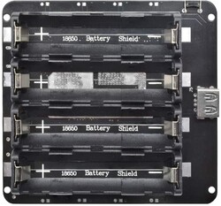 4'lü Anahtarlı 18650 Lityum Pil Yuvası V8 Mikro USB - 3