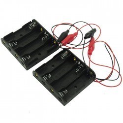 4- AA Battery Housing (Large and Crocodile Cabled) - 1
