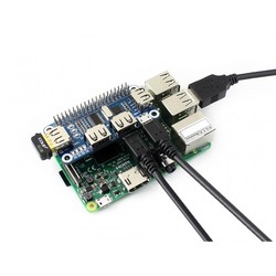 4 Port USB HUB HAT for Raspberry Pi - 4