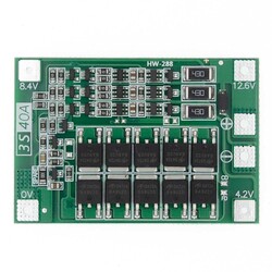 40A 18650 Lithium Battery Protection Board - 11.1V 12.6V (Over Charge - Discharge and Over Current Protection) - 2