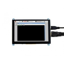WaveShare 5 Inch HDMI Kapasitif Dokunmatik LCD (Çoklu Sistem) - 800x480 (H) - Thumbnail
