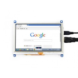 WaveShare 5 Inch HDMI Rezistif Dokunmatik LCD (Çoklu Sistem) - 800x480 (G) - Thumbnail