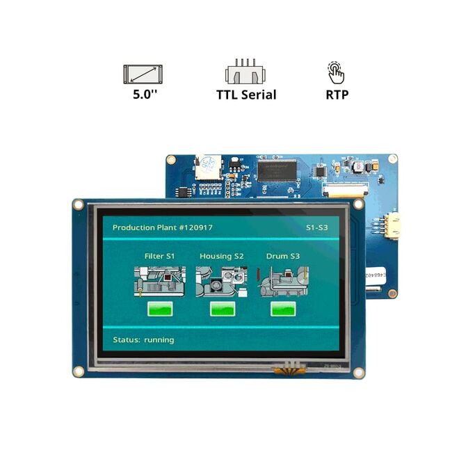 NX8048T050 – 5 Inch Nextion HMI Dokunmatik TFT Lcd Ekran - 16 MB Dahili Hafıza - 4