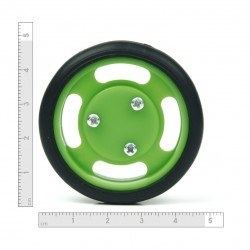50x11mm Green Wheel Set - 3