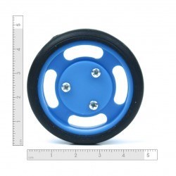 50x11 mm Mavi Renk Geçmeli Tekerlek Seti - Thumbnail