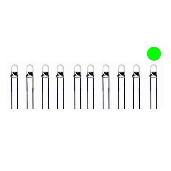 5mm Transparent Green Led Package - 10 - 1