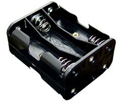 6-AA Battery Housing (Double Sided and Barrel Jack Output) - 3