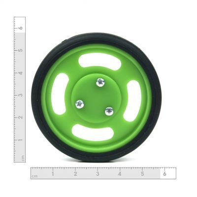 60x11mm Green Wheel Set - 4