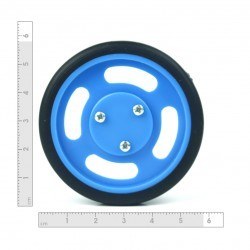 60x11 mm Mavi Renk Geçmeli Tekerlek Seti - Thumbnail