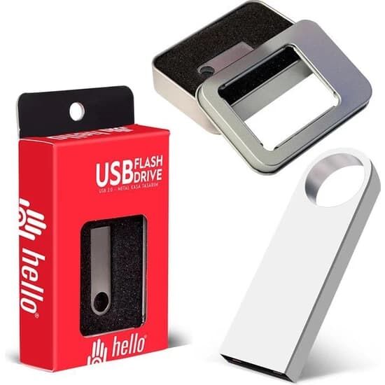 Hello Metal Box 64GB USB Flash Drive - 1