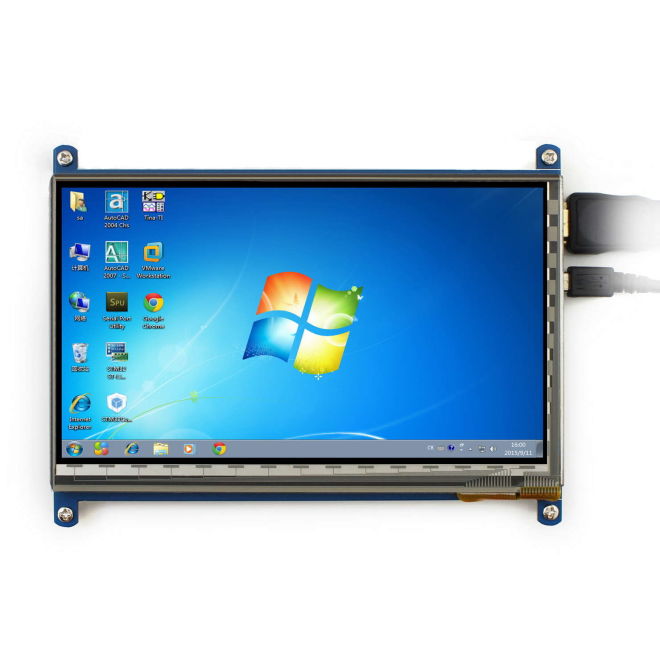 WaveShare 7 Inch HDMI Kapasitif Dokunmatik LCD Ekran - 1024x600 (C) - 4