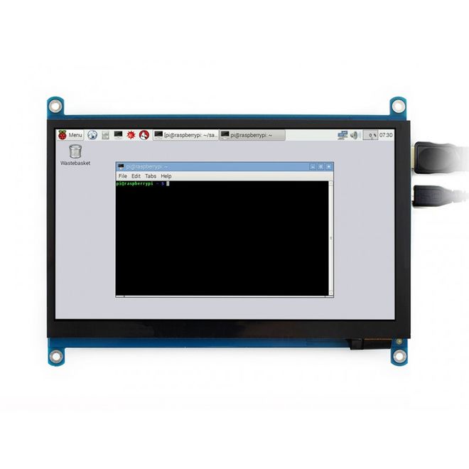 WaveShare 7 Inch HDMI Kapasitif Dokunmatik LCD (Çoklu Sistem) - 1024x600 (H) - 4