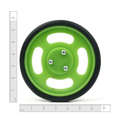 70x11 mm Yeşil Renk Geçmeli Tekerlek Seti