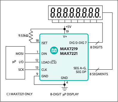 max7219 - dip24 entegre örnek proje