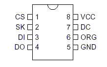 93c46 - so8 entegre pin dizilimi