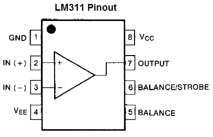lm311 entegre pin dizilimi