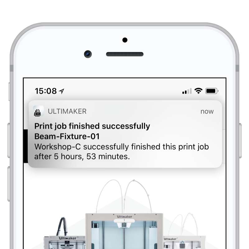 Ultimaker S5 Telefon Uygulaması