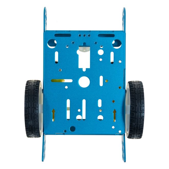 Aluminum Alloy 2WD Robot Chassis - Blue - 3